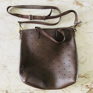 MADEWELL Mini Transport Perforated Leather Crossbody Bag - Castle Rock
